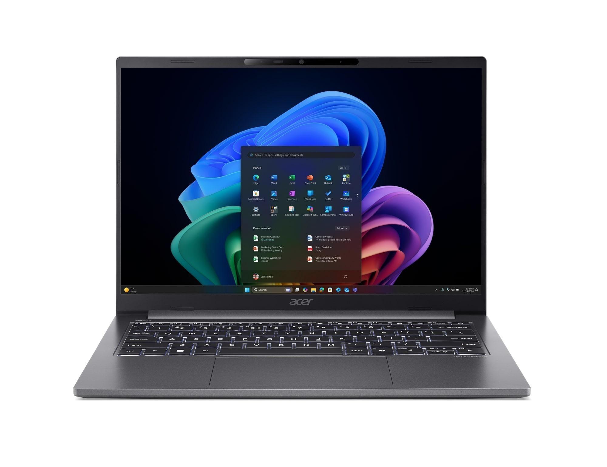 Notebook Acer Travelmate P4 TMX414-51-TCO 14" WUXGA IPS/iU5 228V/32GB/512GB/WiFi7/W11P/3y Ons.NBD — zdjęcie 1