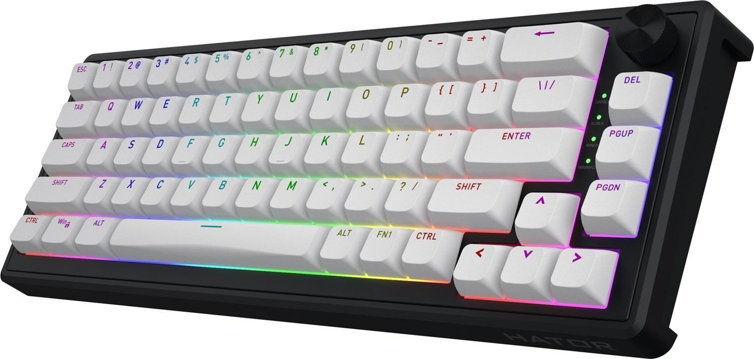 Klawiatura dla graczy Hator Skyfall 65 MAG ULTRA 8K magnetyczna czarno-czarna — zdjęcie 3