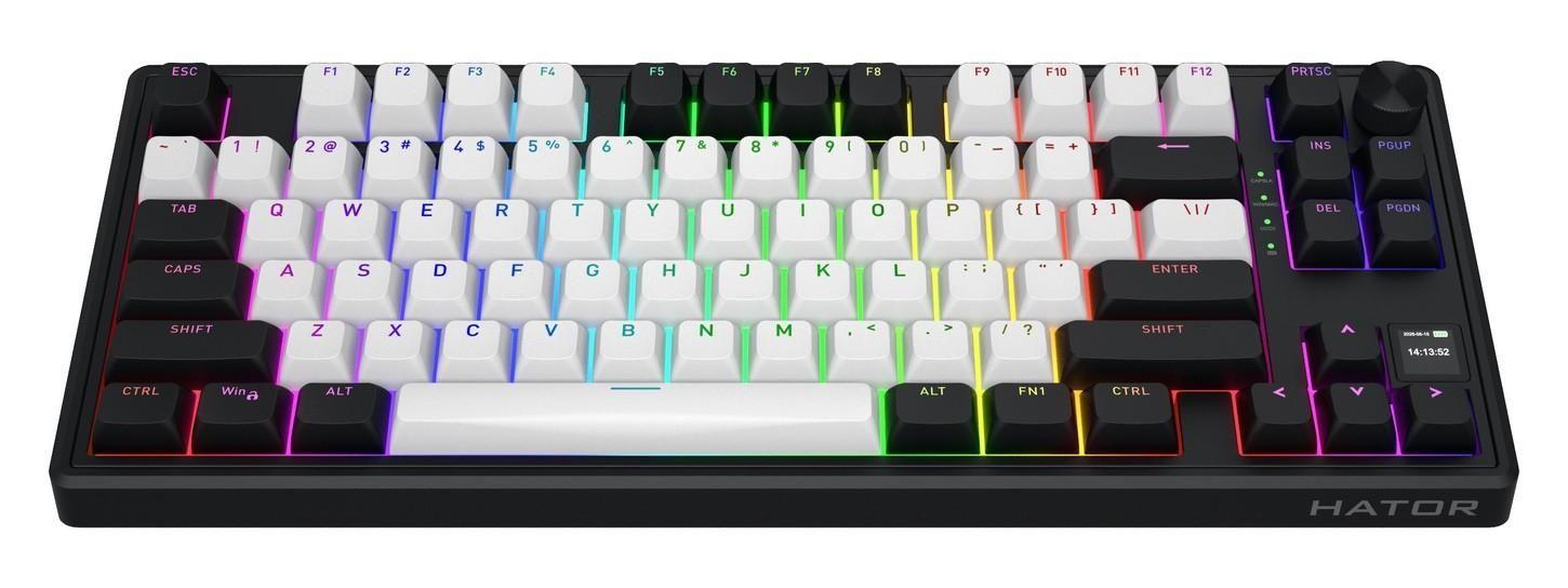 Klawiatura dla graczy Hator Skyfall 80 MAG ULTIMA 8K Wireless biało-czarna — zdjęcie 2