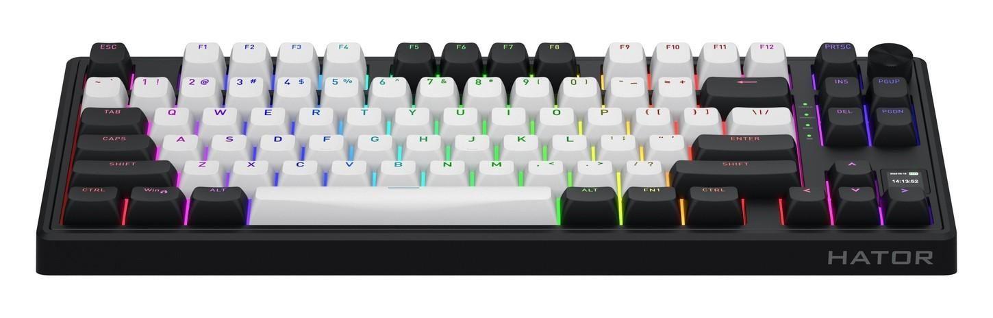 Klawiatura dla graczy Hator Skyfall 80 MAG ULTIMA 8K Wireless biało-czarna — zdjęcie 3