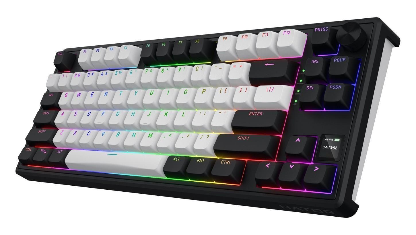 Klawiatura dla graczy Hator Skyfall 80 MAG ULTIMA 8K Wireless biało-czarna — zdjęcie 4
