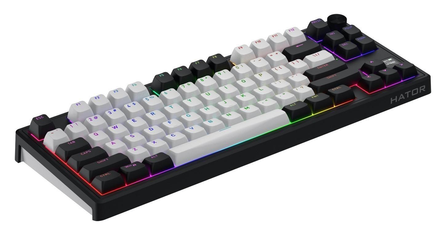 Klawiatura dla graczy Hator Skyfall 80 MAG ULTIMA 8K Wireless biało-czarna — zdjęcie 5