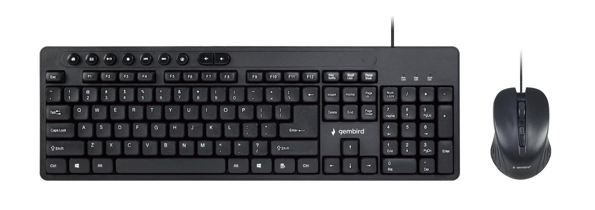 Zestaw klawiatura i mysz USB Gembird KBS-UM-04 — zdjęcie 1