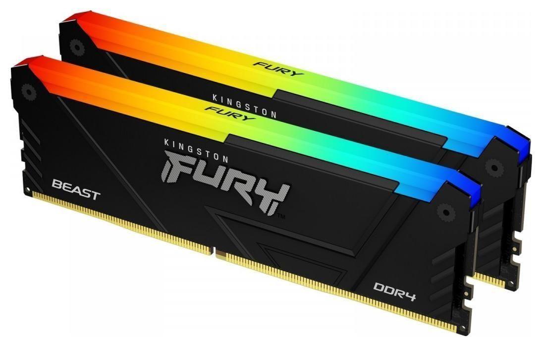 Pamięć RAM Kingston Fury Beast Black RGB 32GB (2x16GB) DDR4 3200MHz — zdjęcie 1