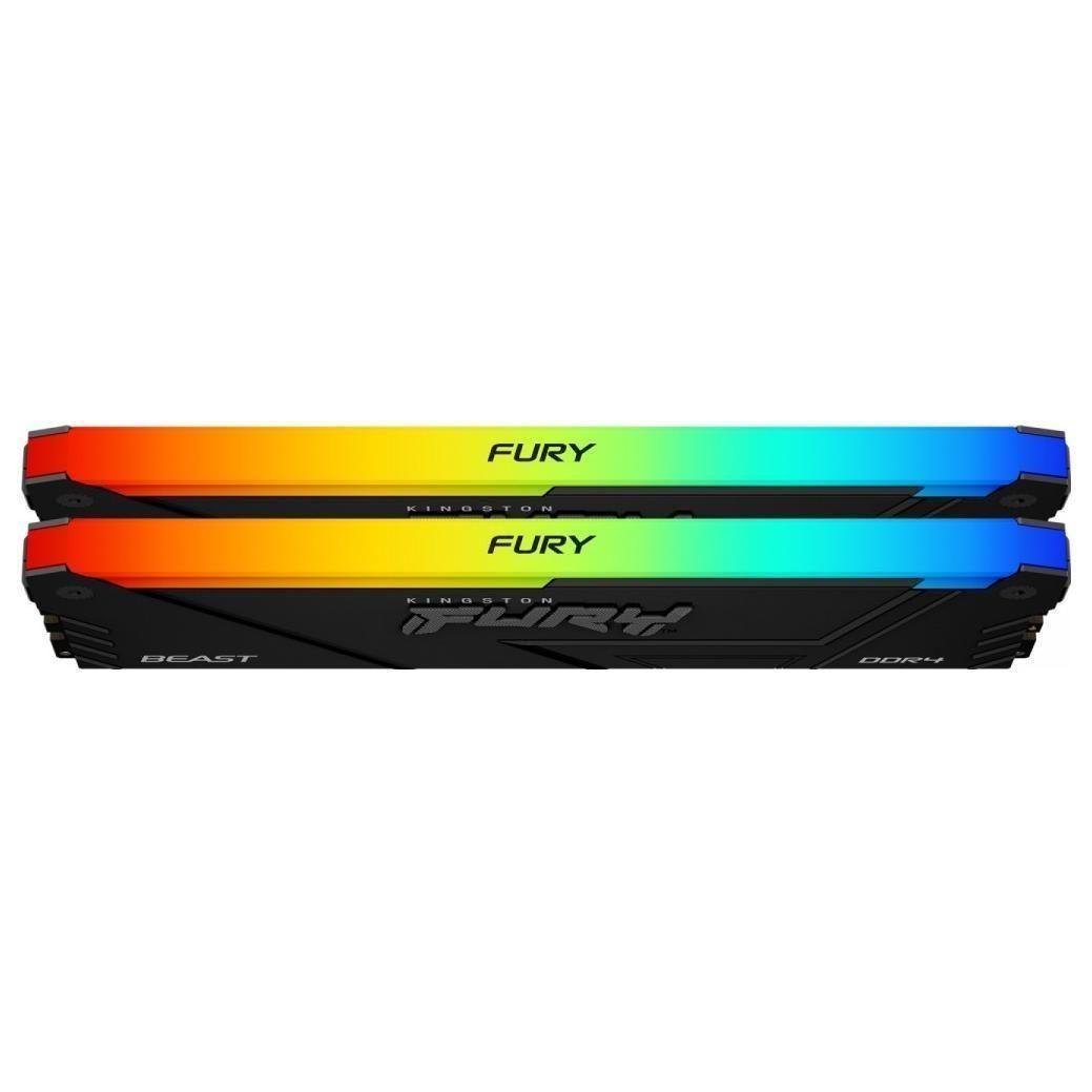 Pamięć RAM Kingston Fury Beast Black RGB 32GB (2x16GB) DDR4 3200MHz — zdjęcie 2