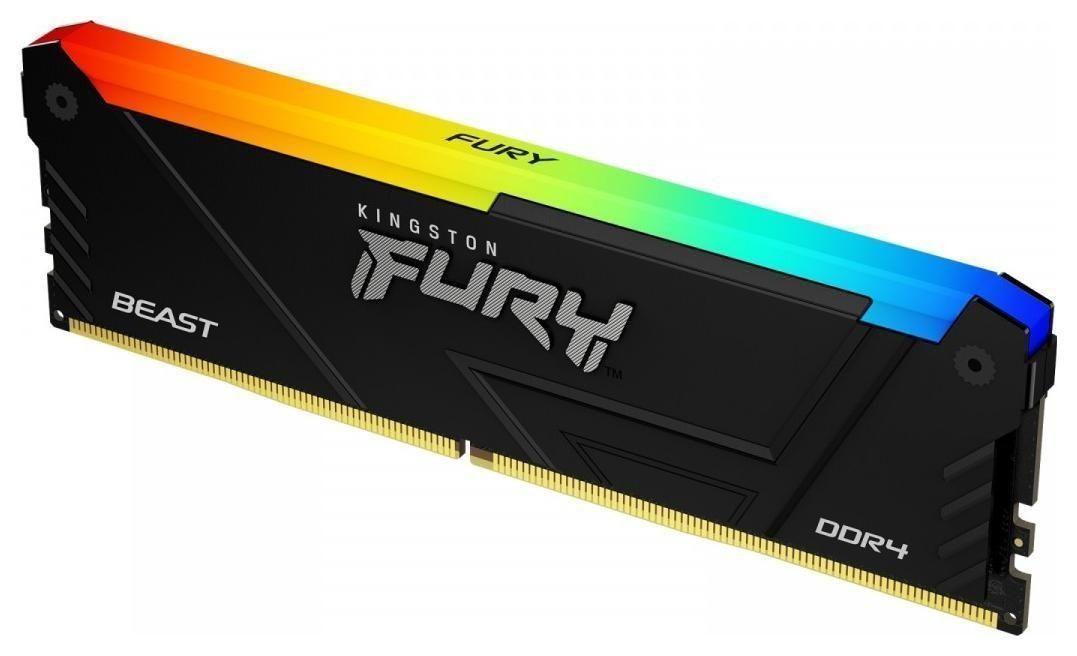 Pamięć RAM Kingston Fury Beast Black RGB 32GB (2x16GB) DDR4 3200MHz — zdjęcie 4