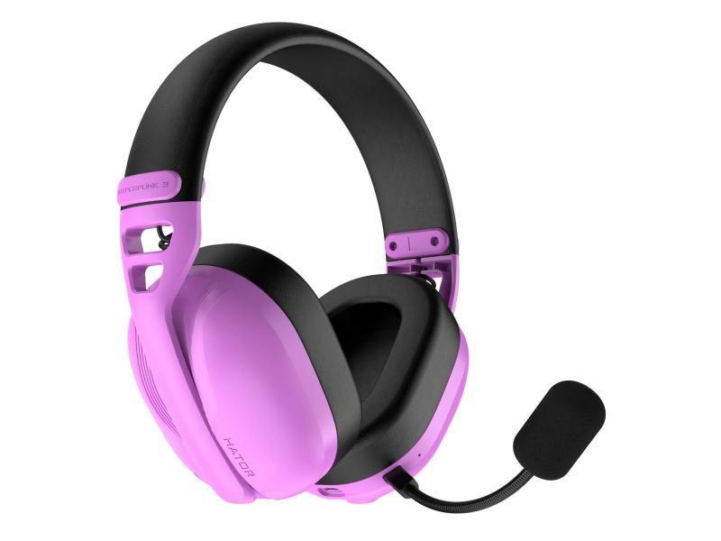 Słuchawki dla graczy Hyperpunk 3 Wireless bezprzewodowe fioletowe — zdjęcie 2