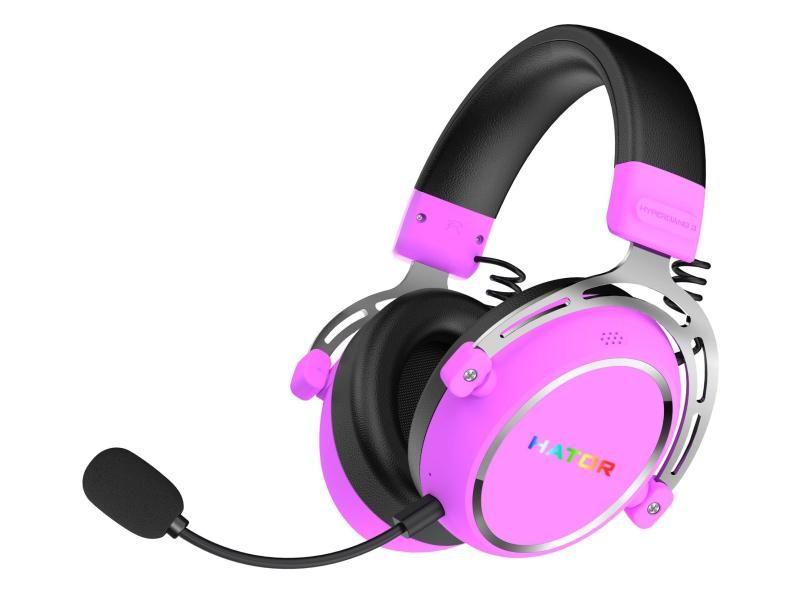 Słuchawki dla graczy Hator HYPERGANG 3 Wireless bezprzewodowe fioletowe — zdjęcie 1