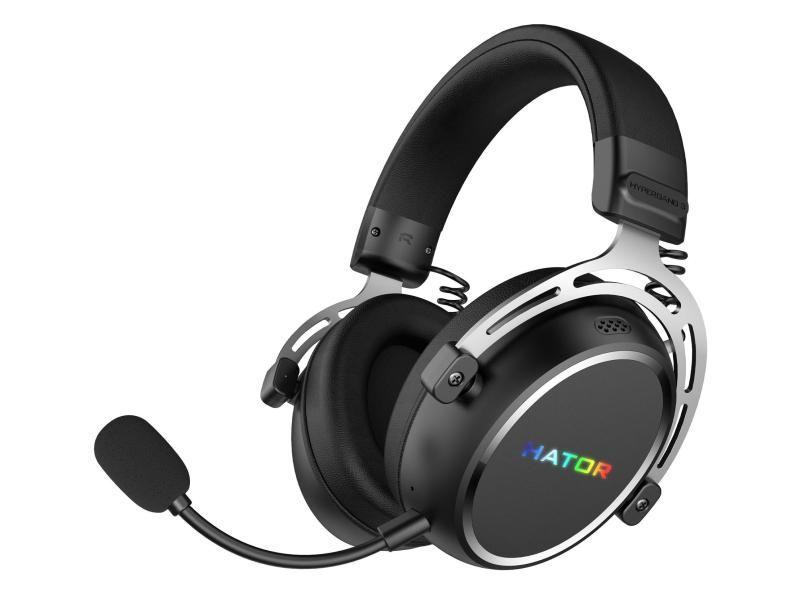 Słuchawki dla graczy Hator HYPERGANG 3 Wireless bezprzewodowe czarne — zdjęcie 1