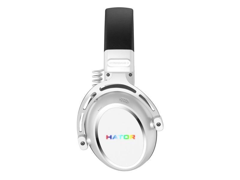 Słuchawki dla graczy Hator HYPERGANG 3 Wireless bezprzewodowe białe — zdjęcie 5
