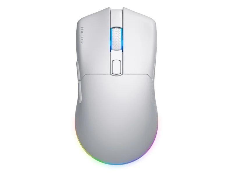 Mysz dla graczy bezprzewodowa Hator Pulsar 3 Wireless biała