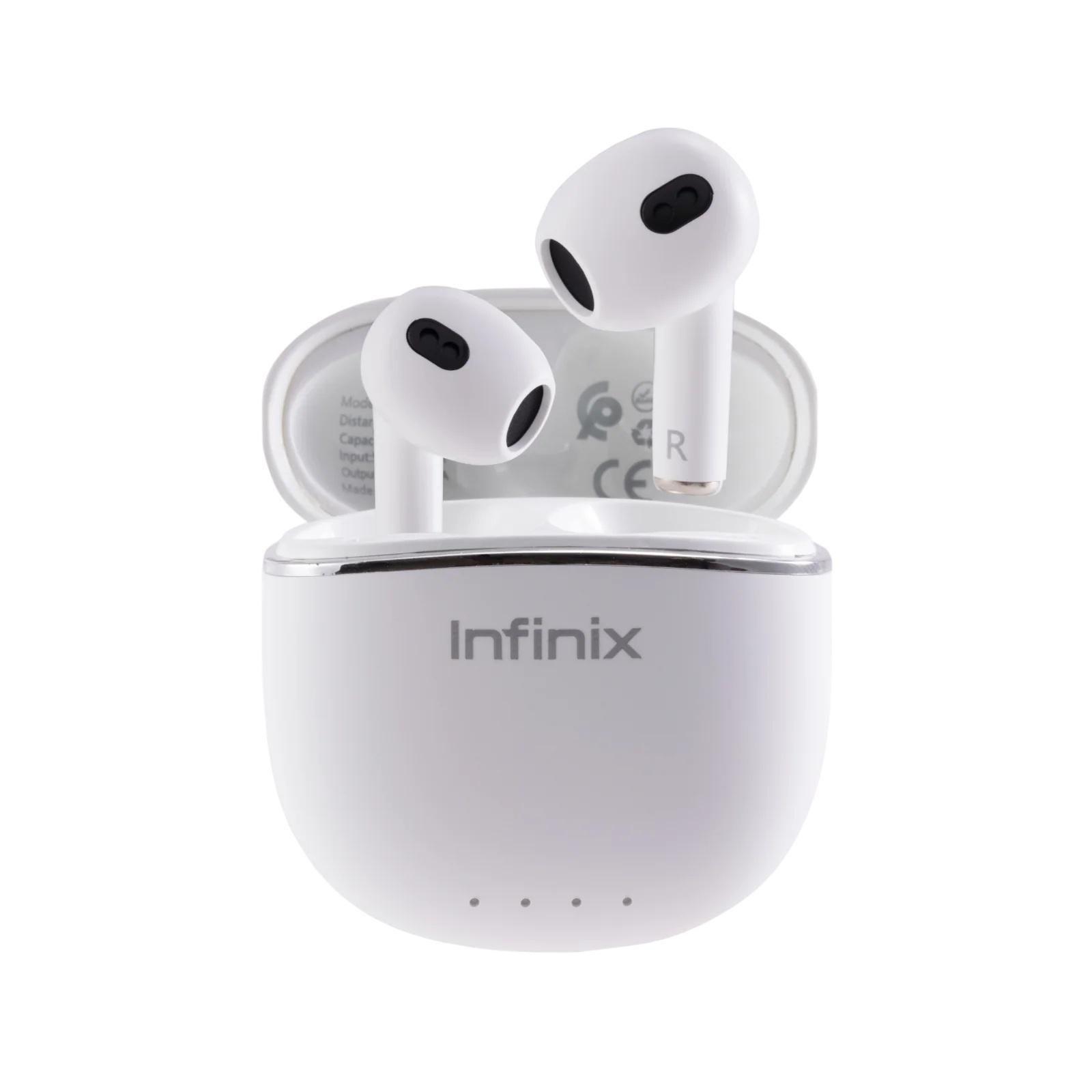 Słuchawki douszne Infinix Buds Lite XE23 białe — zdjęcie 1
