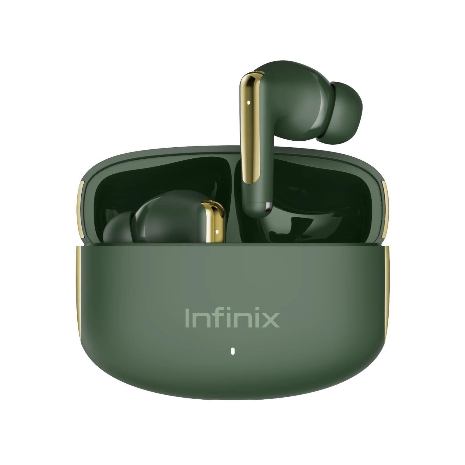 Słuchawki dokanałowe Infinix Xbuds NC-XE28 zielone — zdjęcie 1