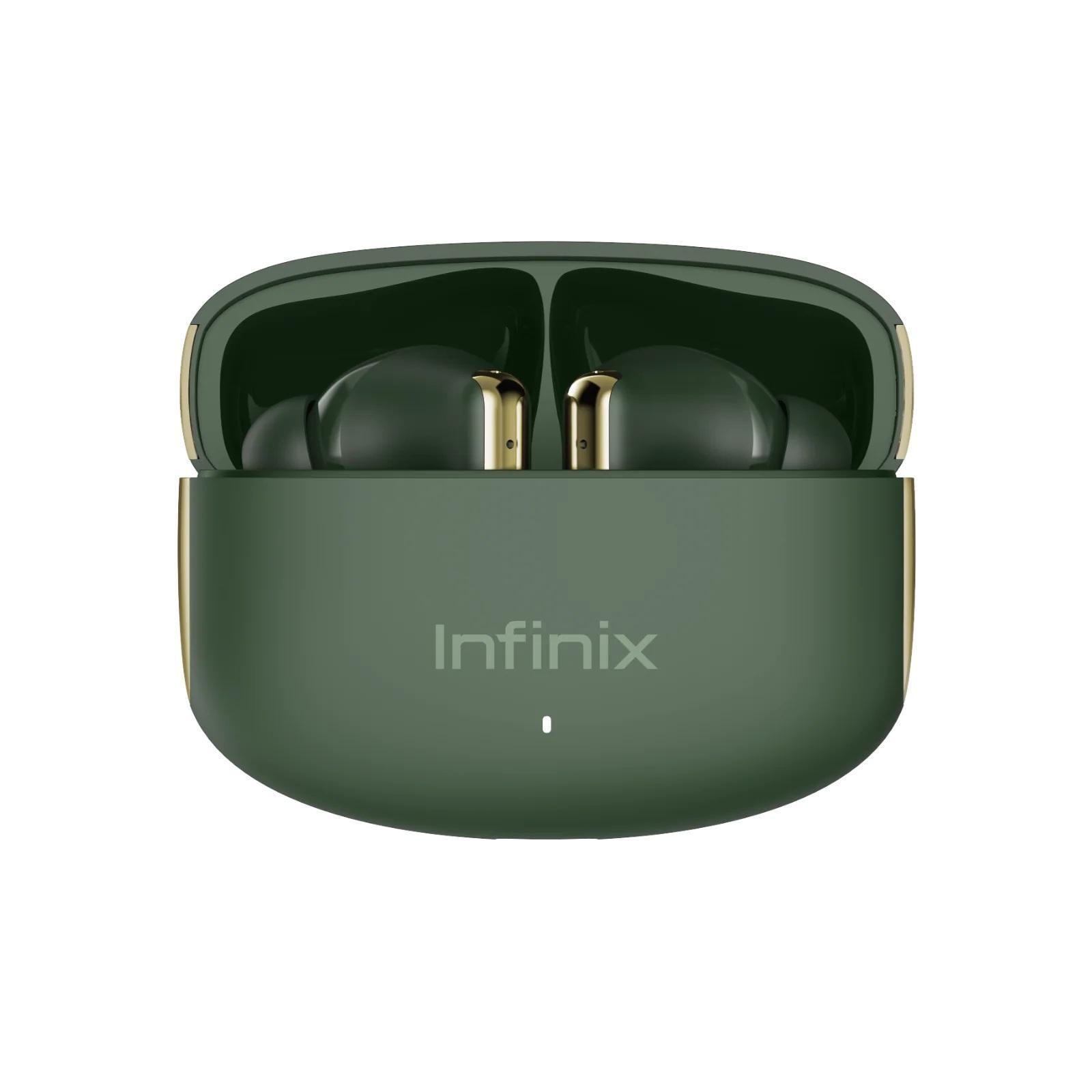 Słuchawki dokanałowe Infinix Xbuds NC-XE28 zielone — zdjęcie 2
