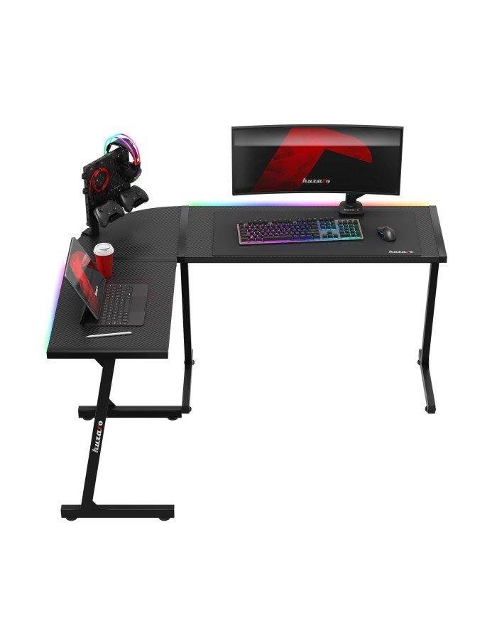 Biurko gamingowe Huzaro Hero 6.0 Black RGB — zdjęcie 14
