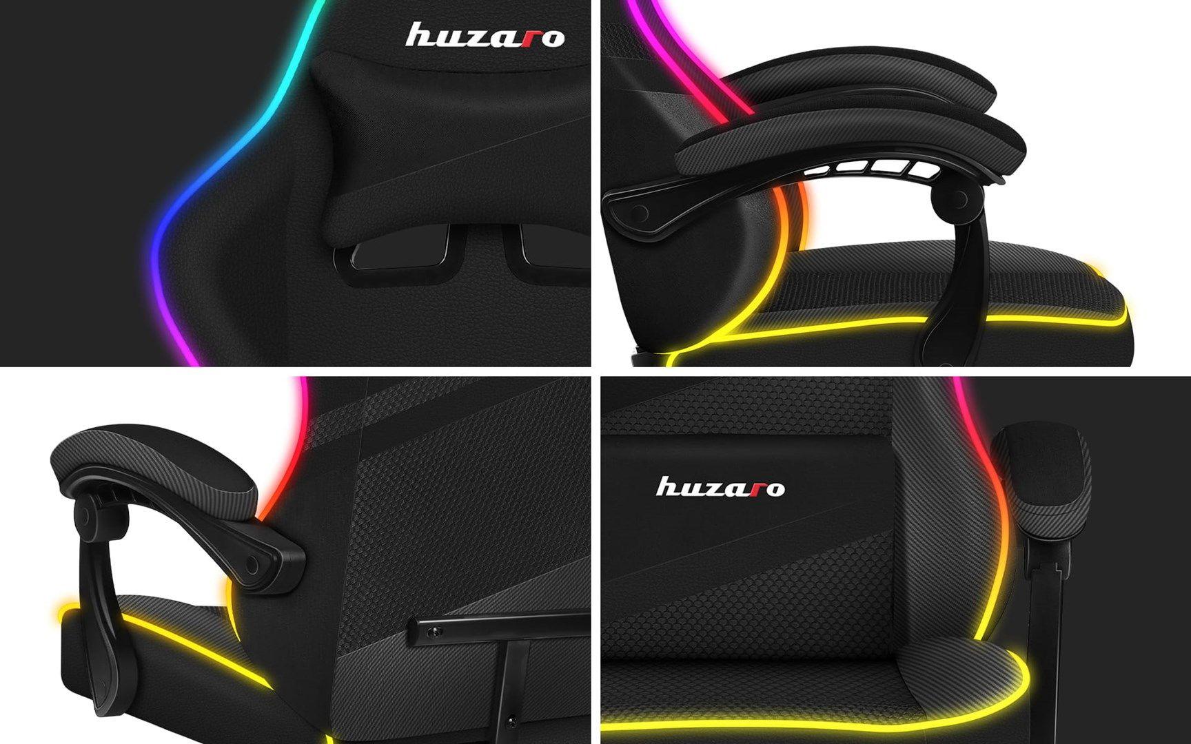 Fotel gamingowy Huzaro Force 4.4 RGB Black — zdjęcie 4