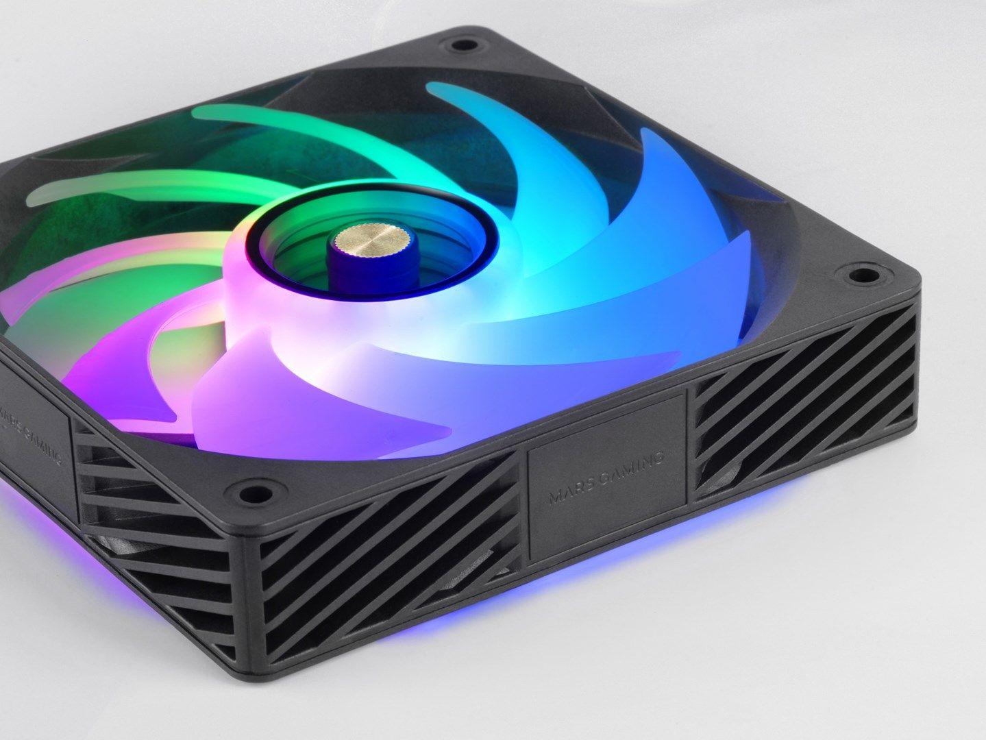 TACENS MARS MF-SI4KIT FANS 120 ARGB x4 BK- wentylatory+hub+pilot (TACMARS-MFSI4KIT) — zdjęcie 9