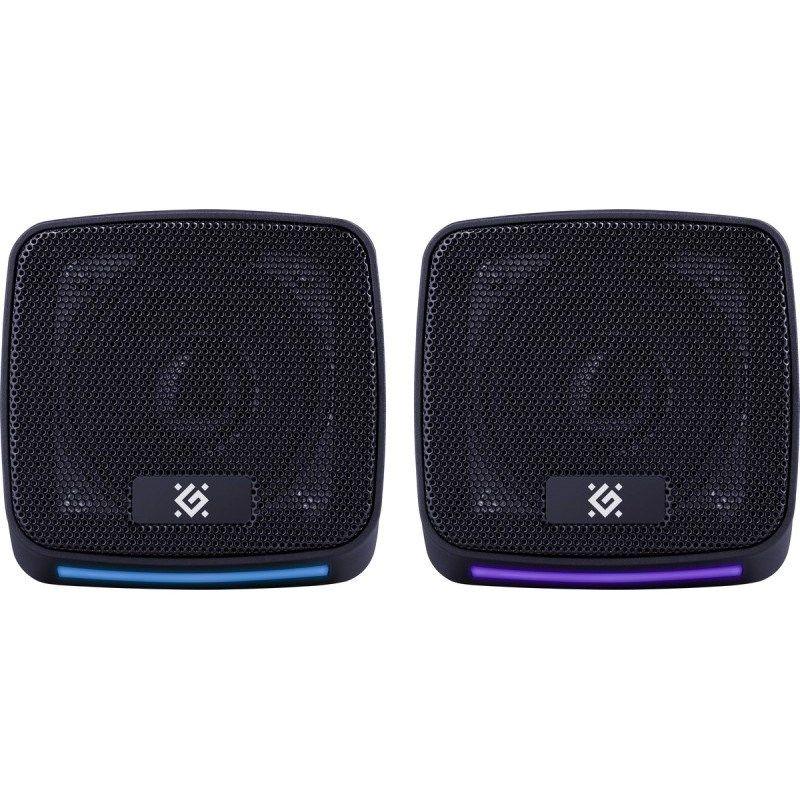 DEFENDER GŁOŚNIKI PC J3 2.0 6W LED USB CZARNE 65963 — zdjęcie 6