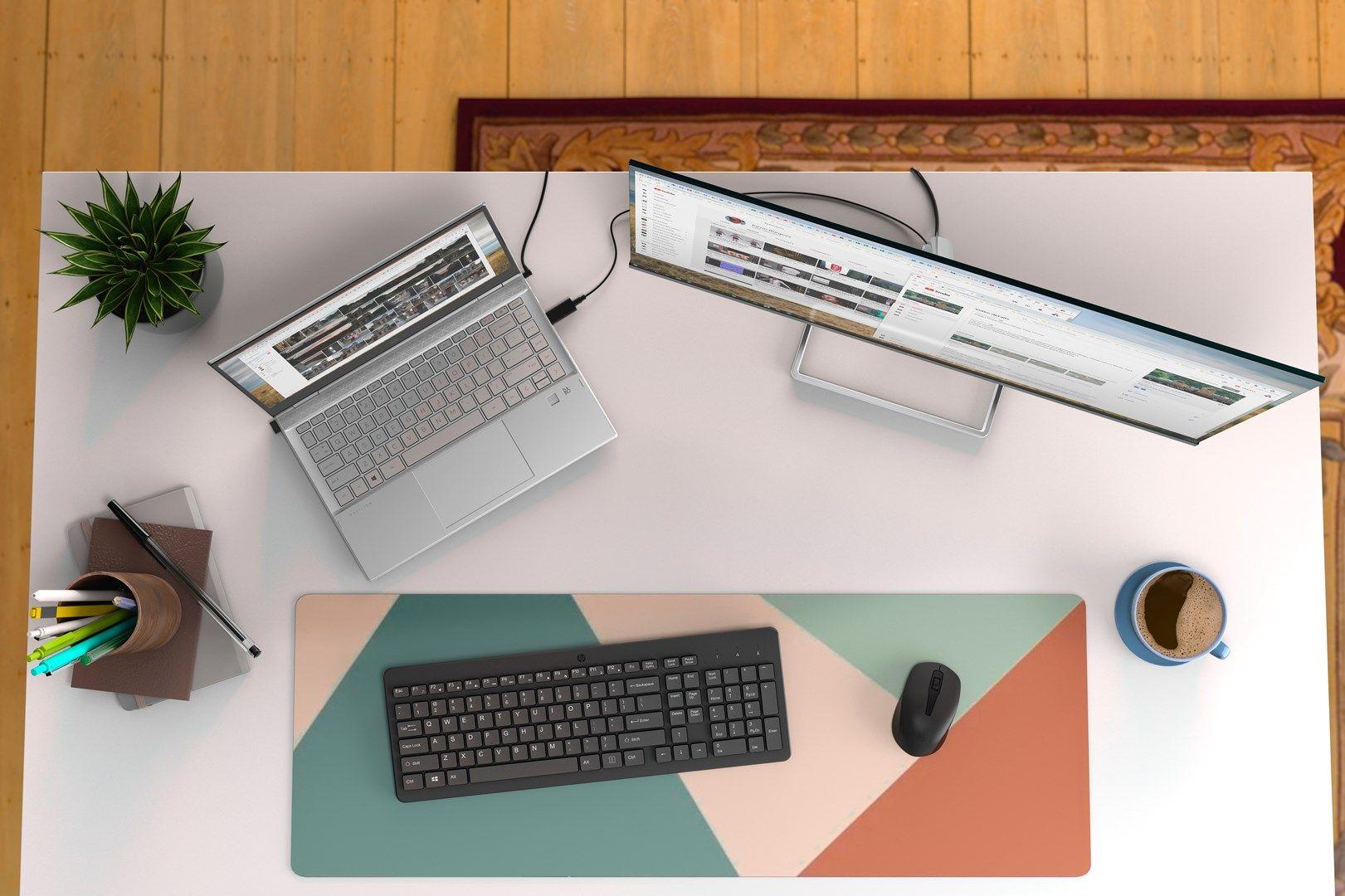 Zestaw klawiatura + mysz HP 330 Wireless Mouse and Keyboard Combo czarne 2V9E6AA — zdjęcie 3