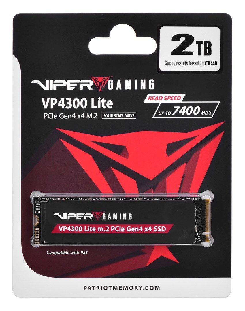Patriot Viper VP4300L M.2 PCI-Ex4 NVMe 2TB 7.2 / 6. — zdjęcie 1