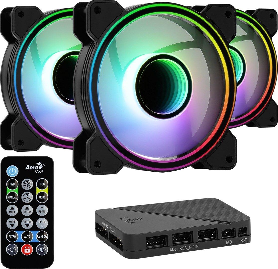Wentylator + Hub AEROCOOL PGS MIRAGE 12 ARGB PRO (3x120) — zdjęcie 1
