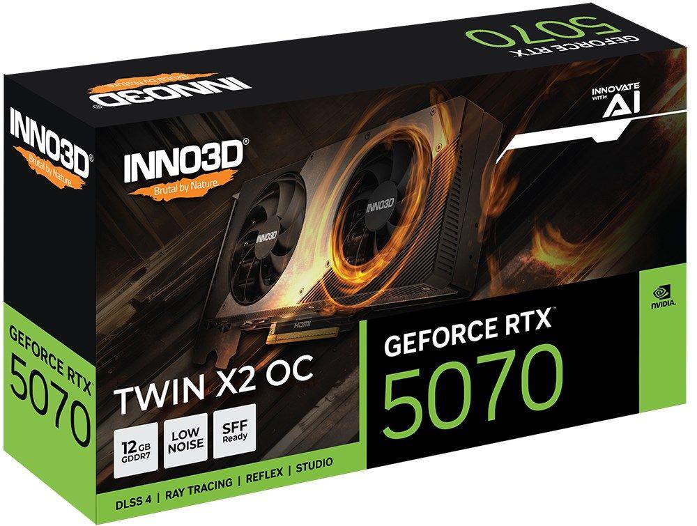 Karta graf. INNO3D GeForce RTX 5070 TWIN X2 OC 12GB — zdjęcie 2