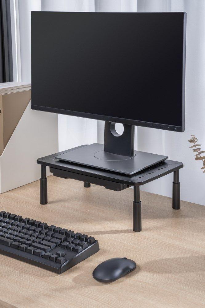 GEMBIRD REGULOWANA PODSTAWKA POD MONITOR Z SZUFLADĄ (PROSTOKĄT) — zdjęcie 9