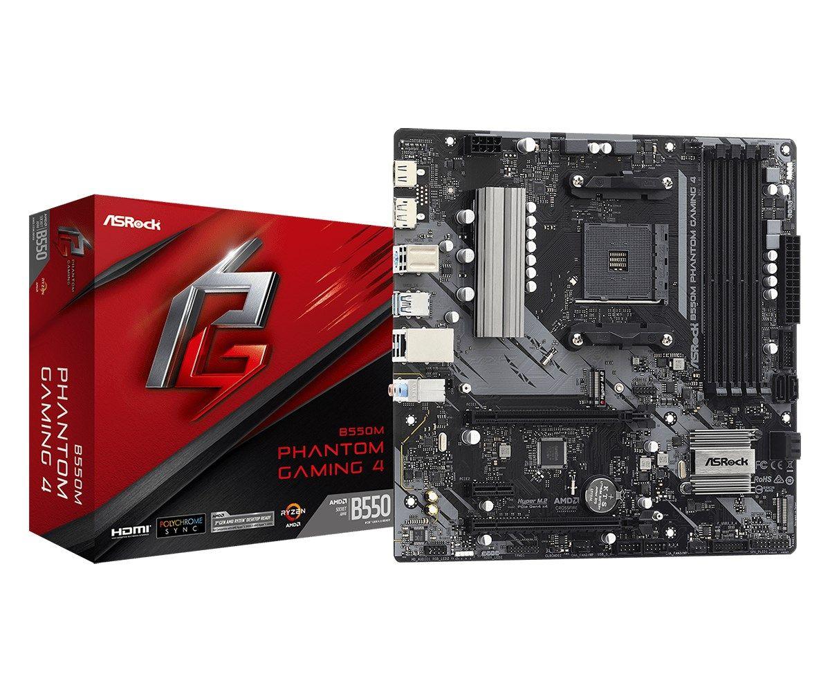 Płyta główna Asrock B550M PHANTOM GAMING 4 — zdjęcie 1