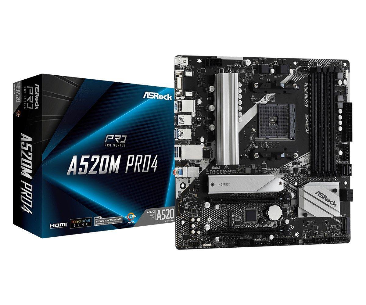 Płyta główna Asrock A520M PRO4 — zdjęcie 1
