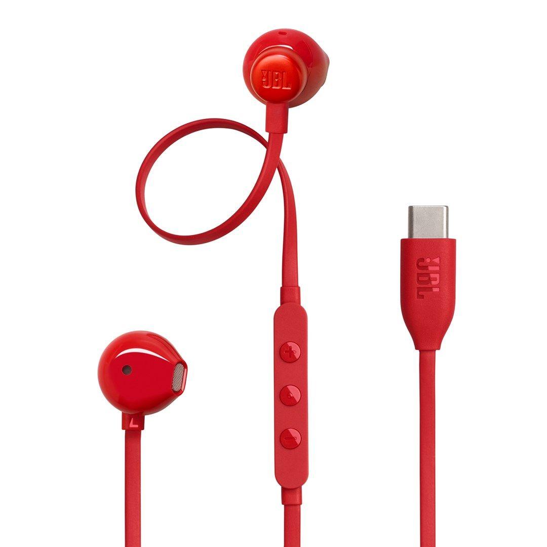 Słuchawki douszne JBL Tune 305C Czerwony — zdjęcie 1