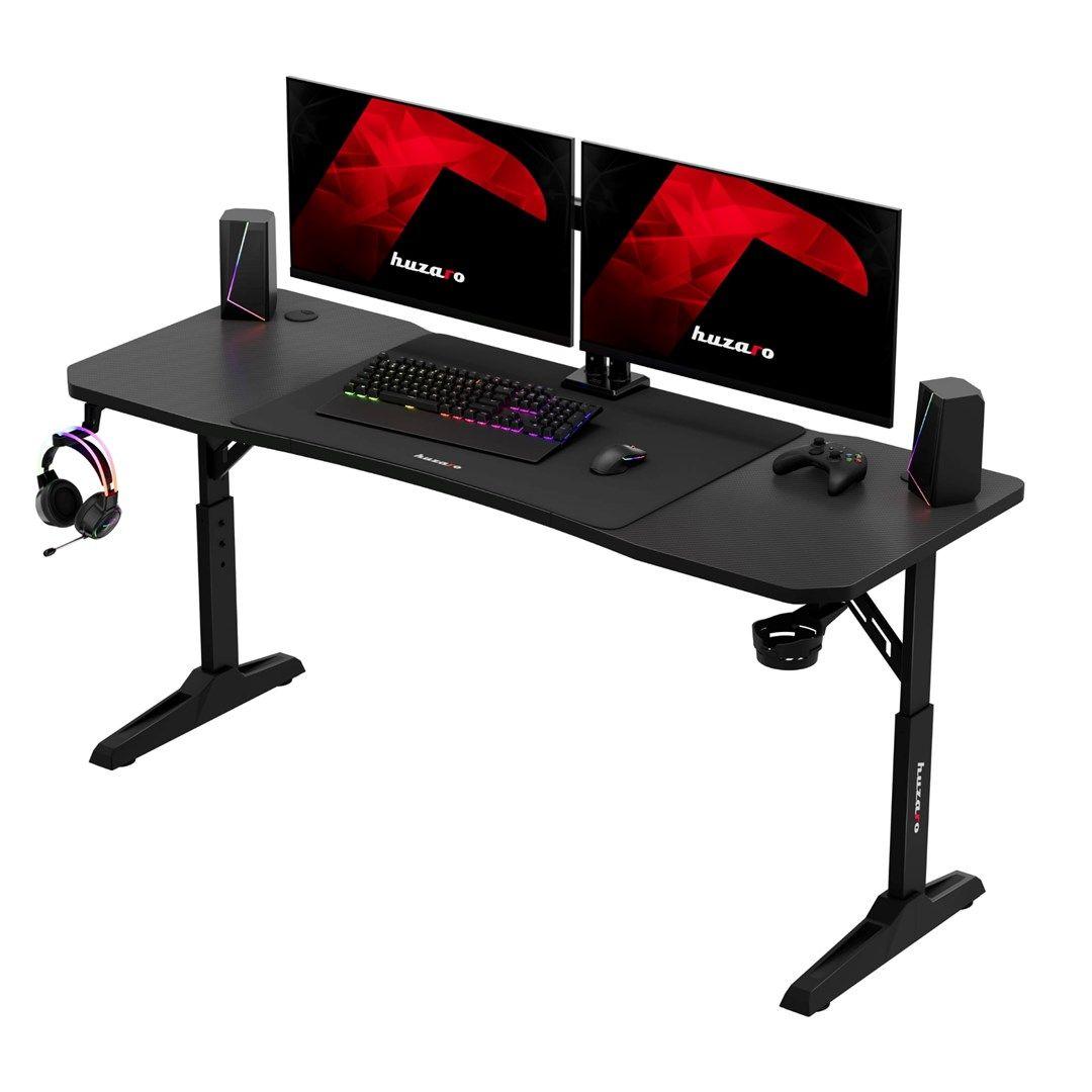 Biurko gamingowe Huzaro Hero 4.6 Black — zdjęcie 6