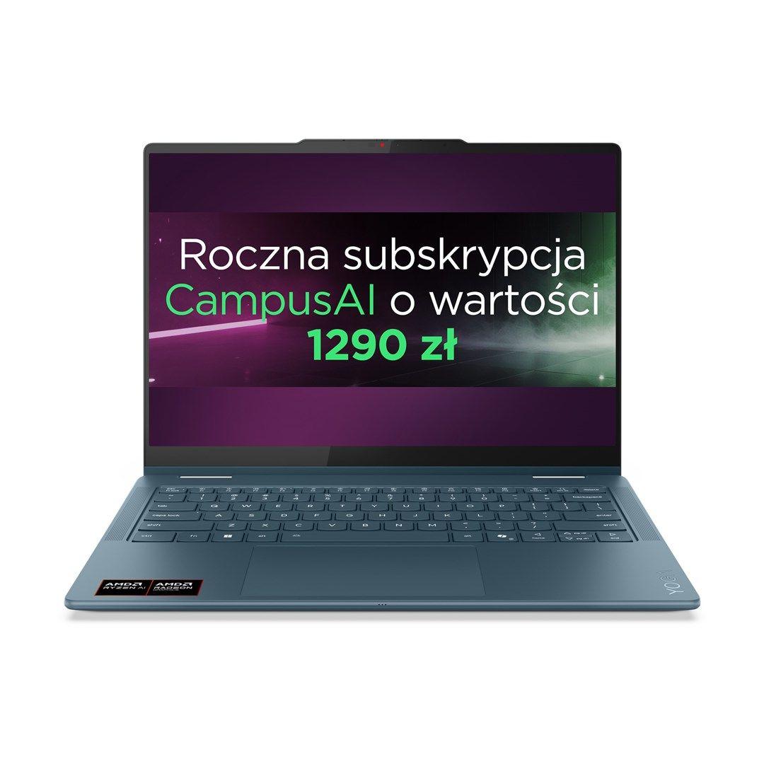 Lenovo Yoga 7 2-in-1 14AKP10 Ryzen AI 5 340 14.0"WUXGA Touch OLED 400nits Glossy 60Hz 16GB LPDDR5-6400 SSD512 Radeon 840M Graphics Cam 5.0MP 70Wh Win11 Tidal Teal — zdjęcie 1