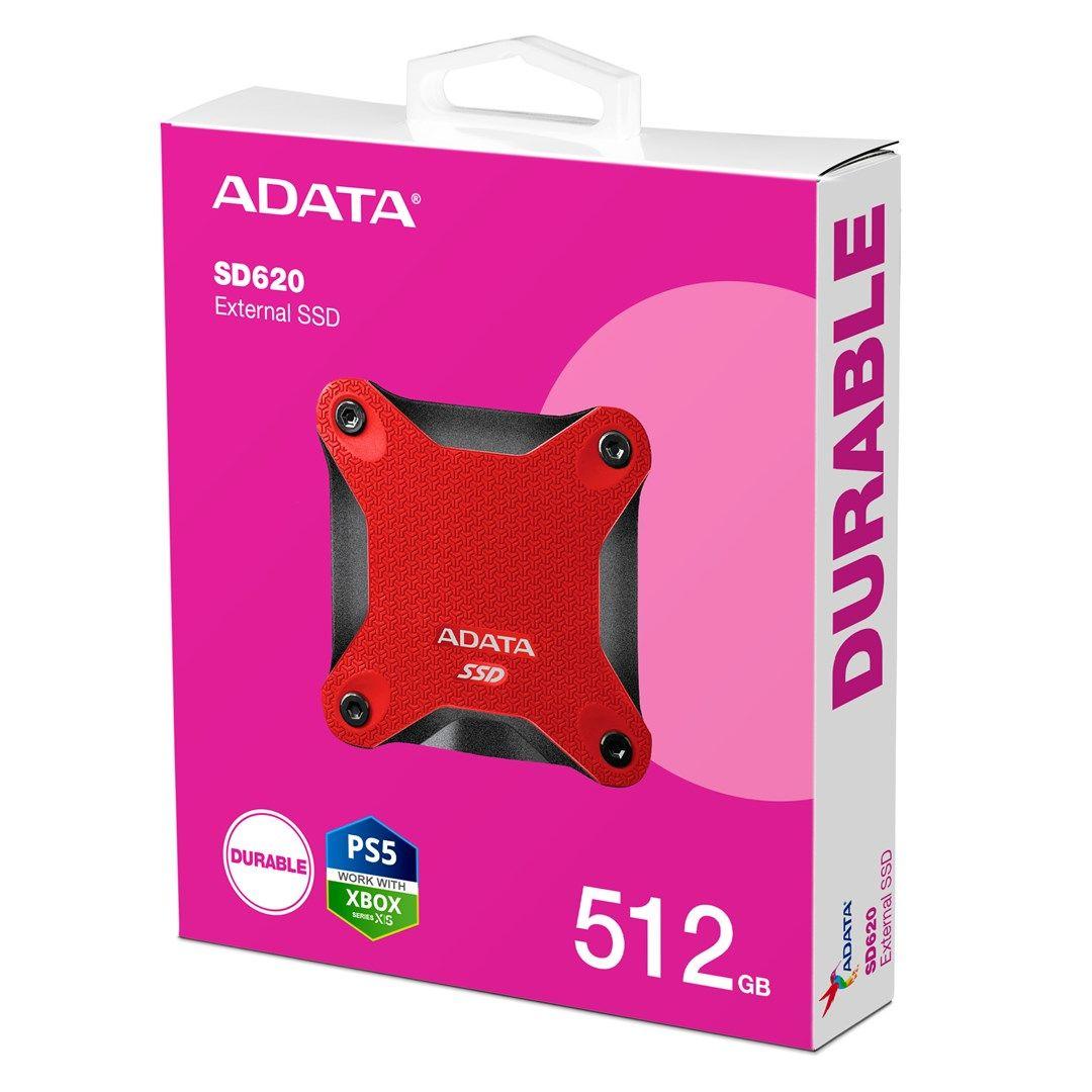 ADATA DYSK SSD SD620 512GB RED — zdjęcie 3