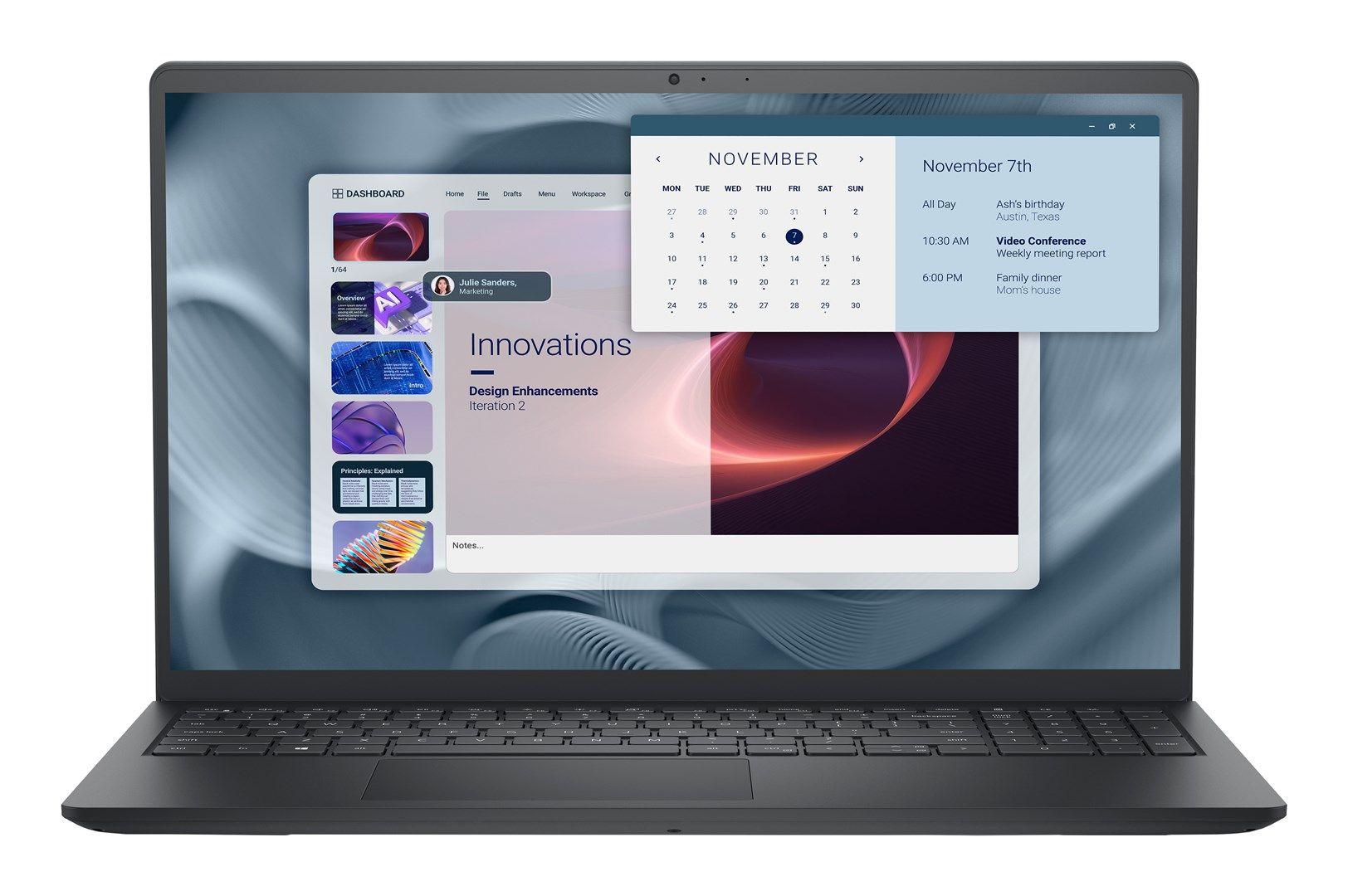 Dell Pro 15 Essential PV15250 Core 3 100U 15.6"FHD 120Hz 250nits AG  8GB DDR5 4400 SSD512 Intel UHD Graphics FgrPr WLAN+BT BcklKb W11Pro + Dell mysz MS116 Czarna3Y Pro Support Carbon Black