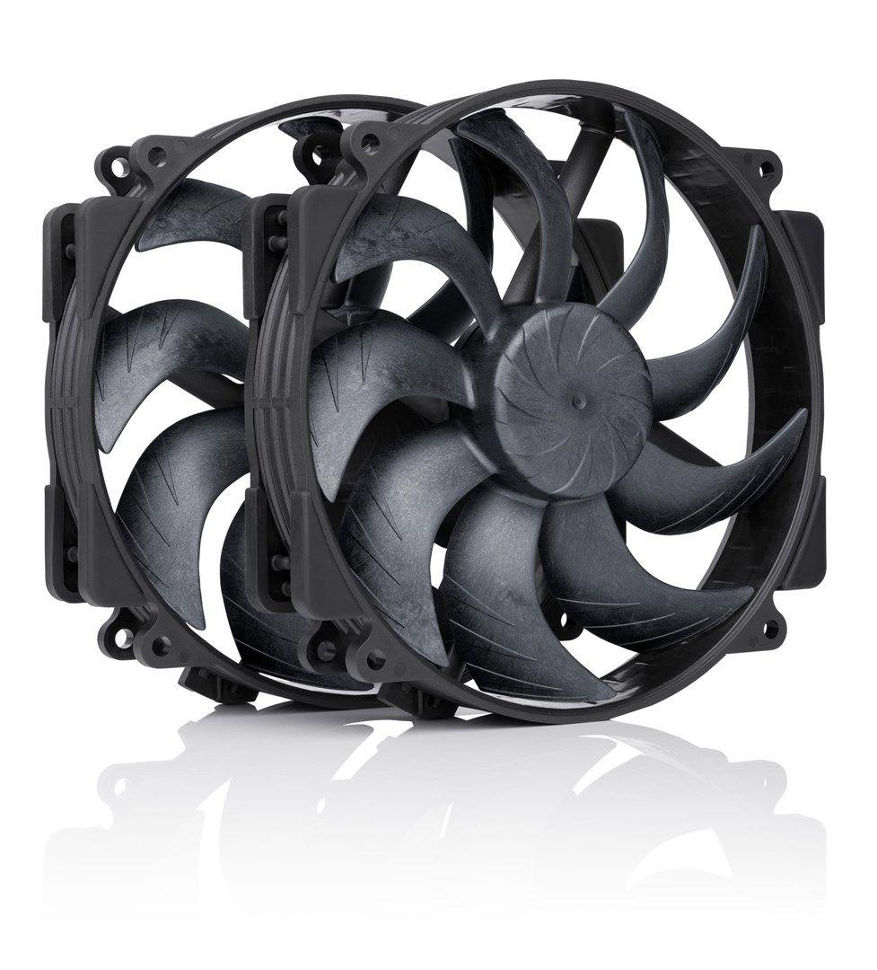 Wentylator NOCTUA 140mm NF-A14x25r G2 PWM Sx2 PP chromax black — zdjęcie 1