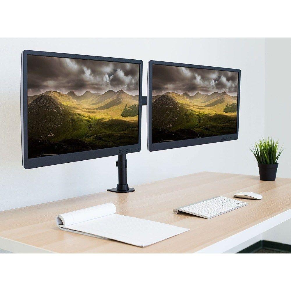 TECHLY PODWÓJNE RAMIĘ BIURKOWE 2X LED/LCD 13-27 CA — zdjęcie 5