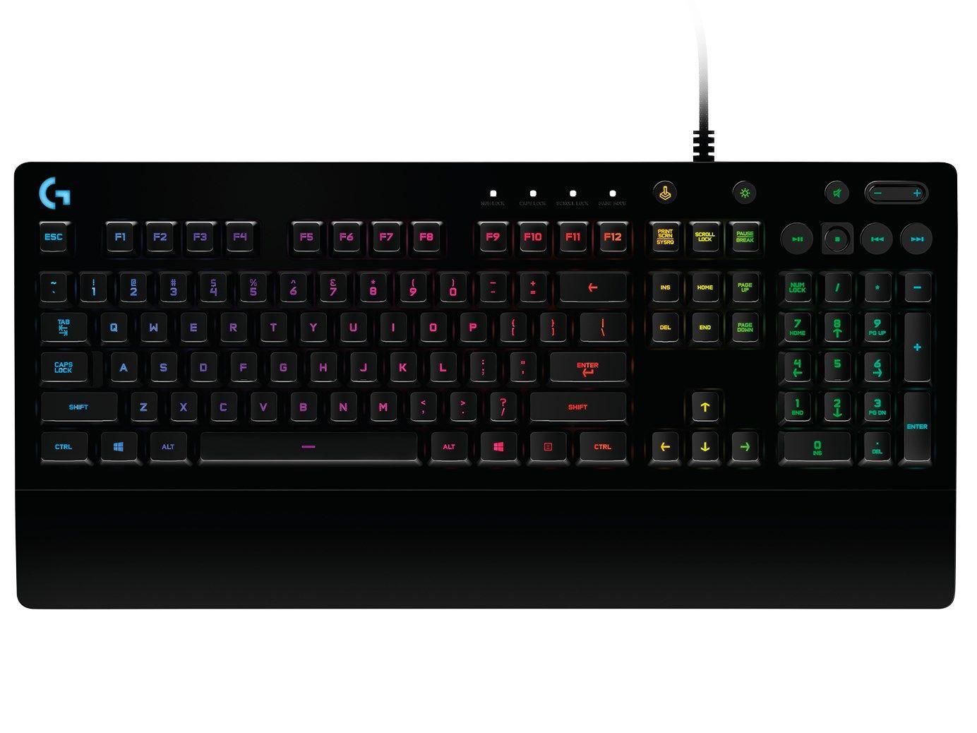 Klawiatura Logitech  920-008093 (mechaniczna; USB 2.0; (US); kolor czarny)