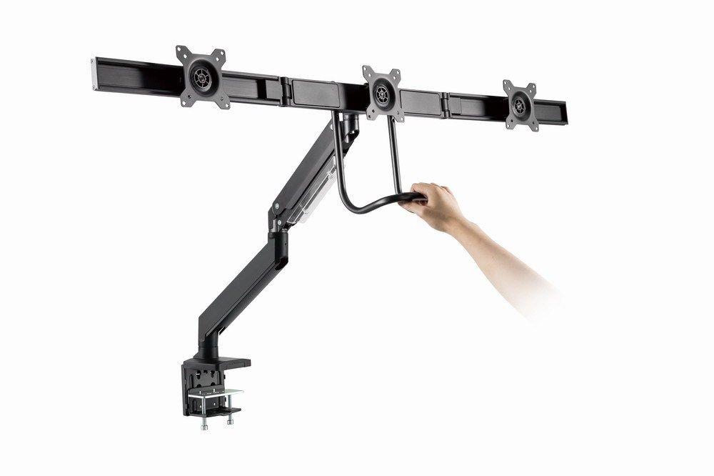 GEMBIRD BIURKOWE REGULOWANE RAMIĘ/UCHWYT NA 3 MONITORY 17-27, VESA 100X100MM, DO 6 KG — zdjęcie 21