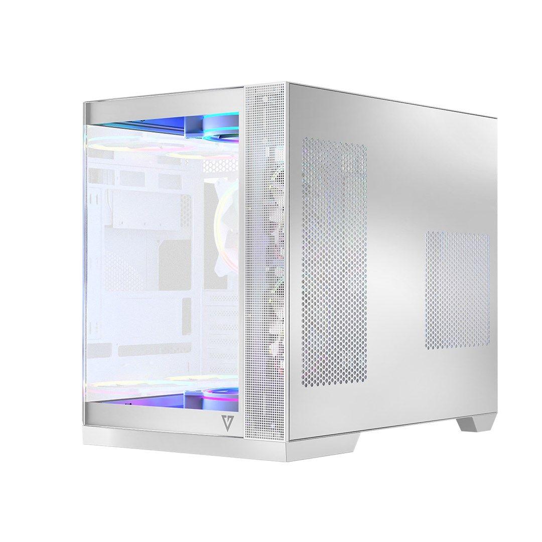 MODECOM OBUDOWA VOLCNO PANORAMA APEX ARGB 3F MIDI WHITE — zdjęcie 13