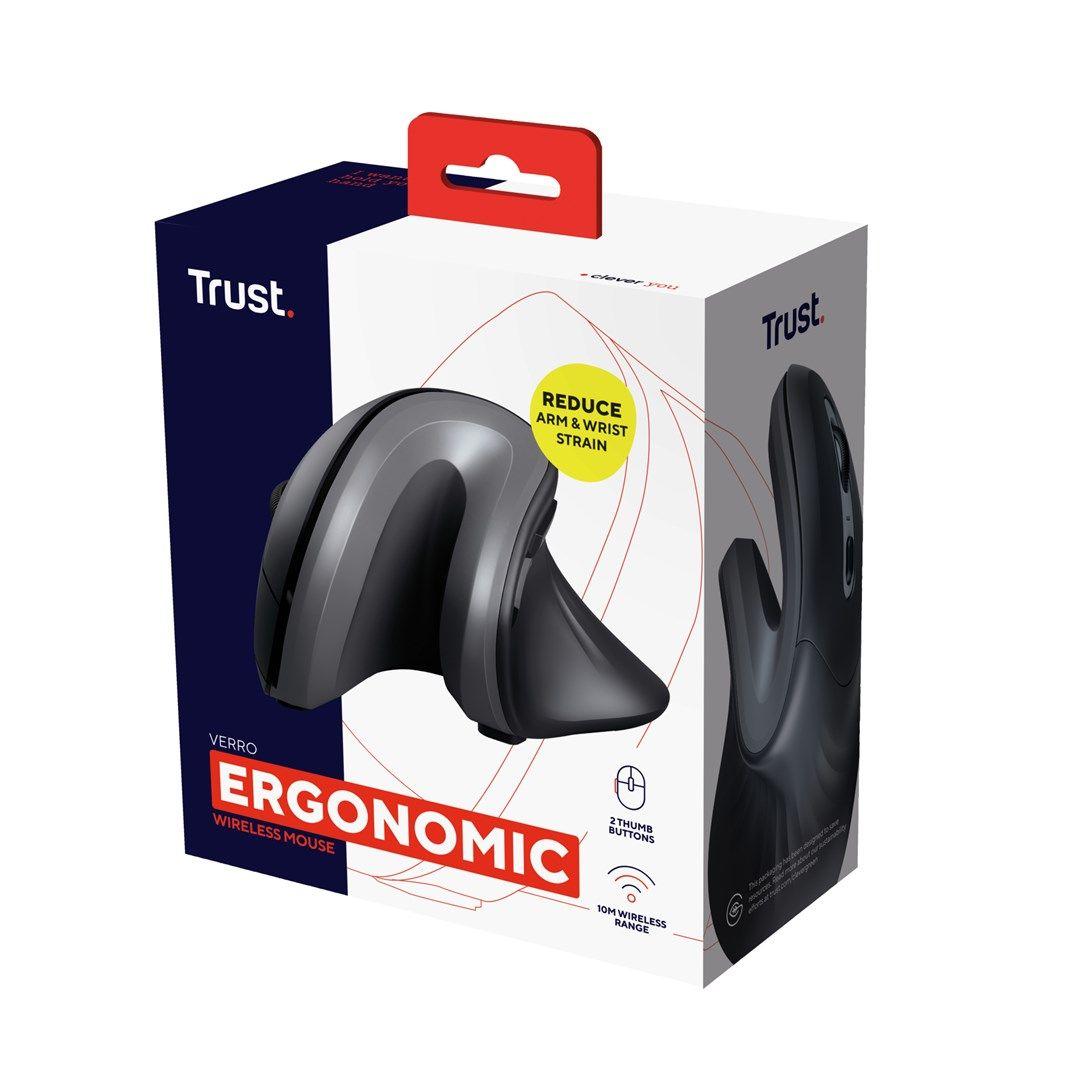 Mysz TRUST Verro Ergonomic Wireless Mouse — zdjęcie 2