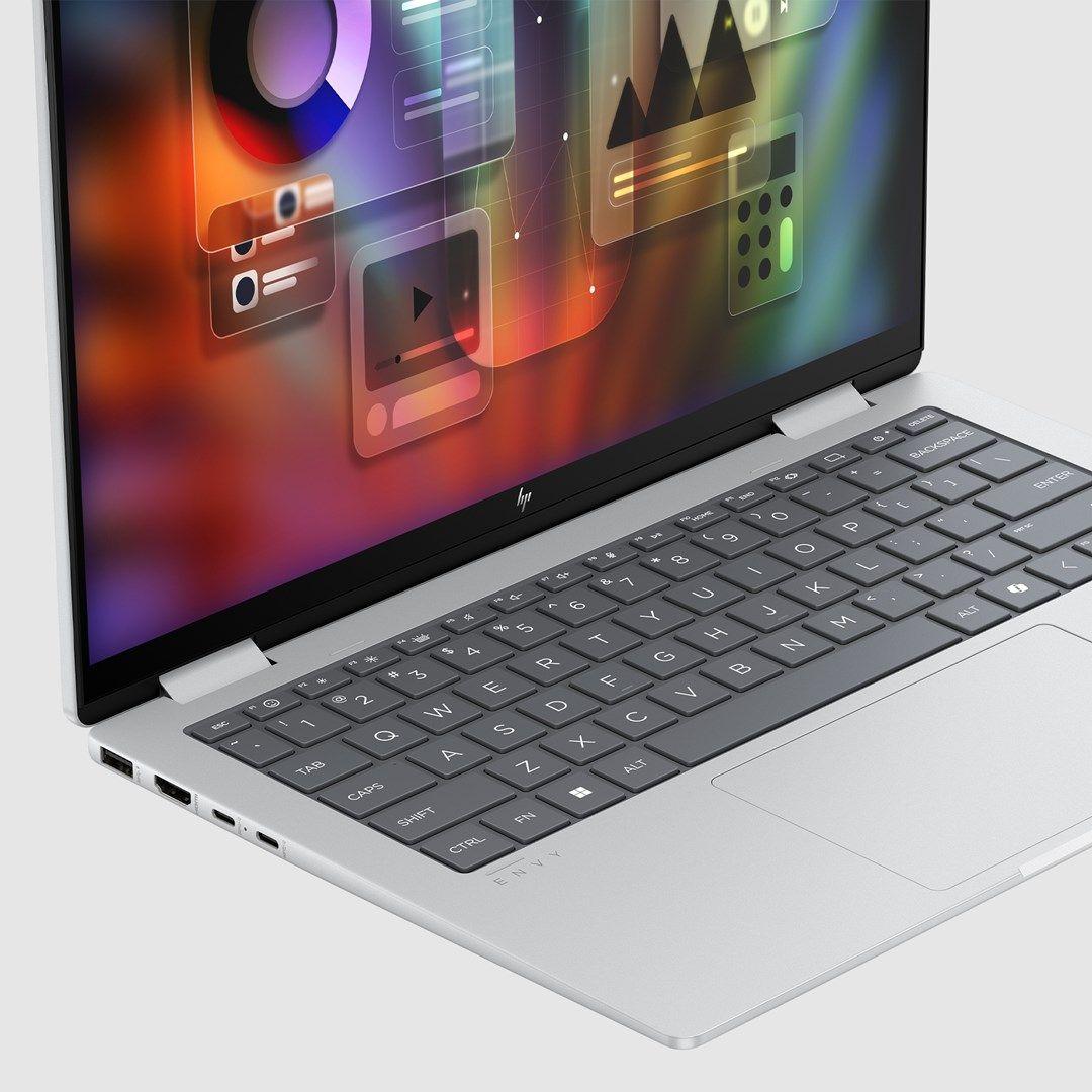 HP Envy x360 14-fa0016nw Ryzen 7 8840HS 14"WUXGA Touch 300nits 16GB LPDDR5-6400 SSD512 Radeon 780M Cam 5 Mpx IR 59Wh Win11 Meteor Silver Aluminum 2Y — zdjęcie 19