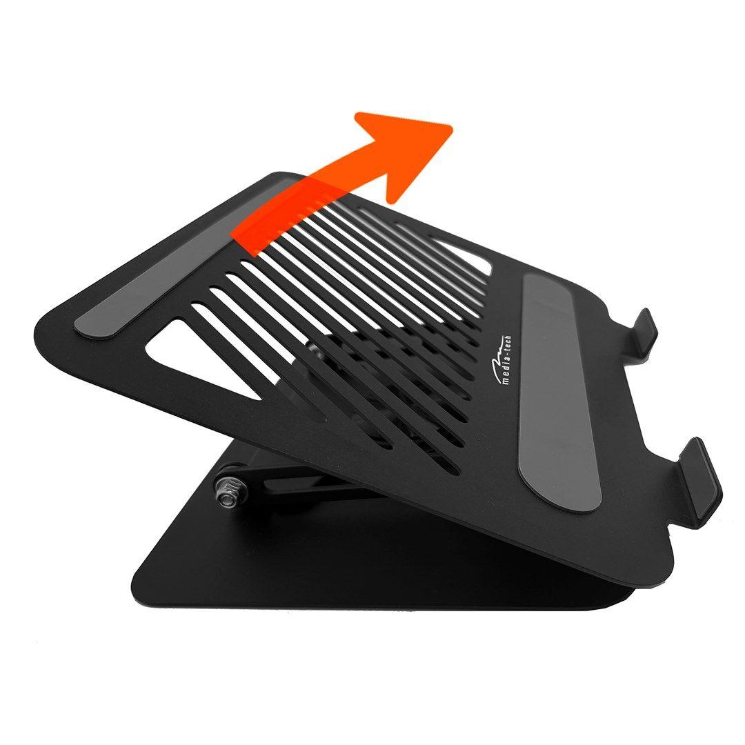 MEDIA-TECH REGULOWANA, OBRACANA, ERGONOMICZNA PODSTAWKA POD LAPTOPA LAPTOP STAND ROTO MT2662 — zdjęcie 4