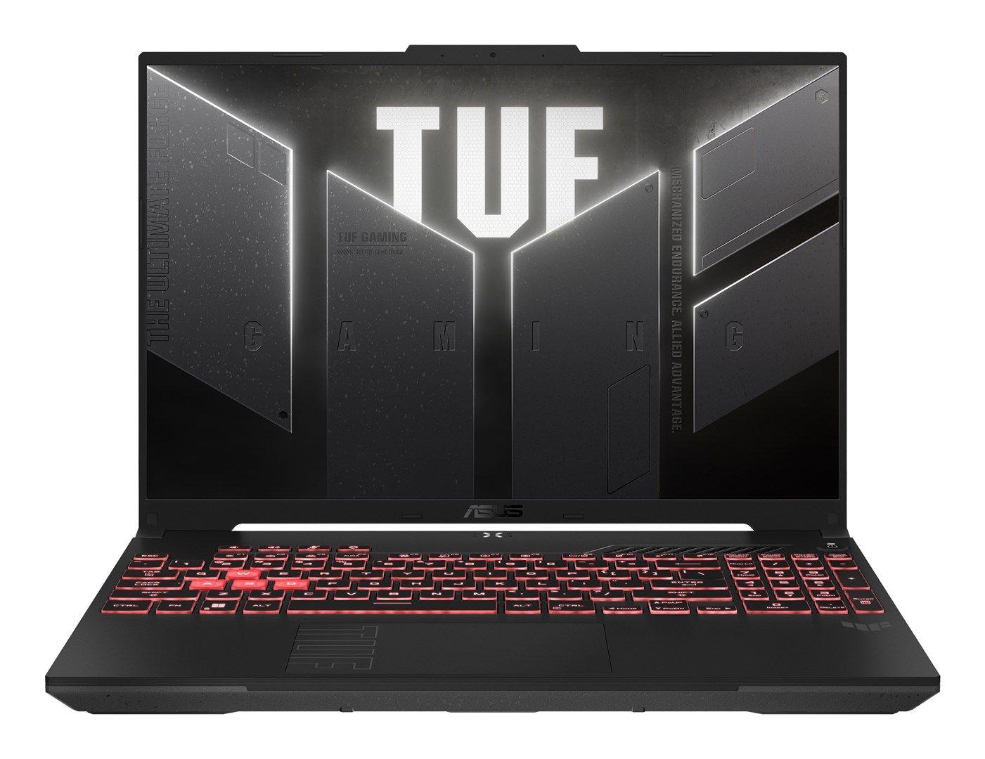 ASUS TUF Gaming A16 FA607NUG-RL117 Ryzen 7 7445HS 16.0"FHD+ 144Hz Value IPS-level AG 16GB DDR5 5600 SSD512 WLAN+BT LAN GeForce RTX 4050 6GB Cam720p 56WHrs NoOS Mecha Gray — zdjęcie 1