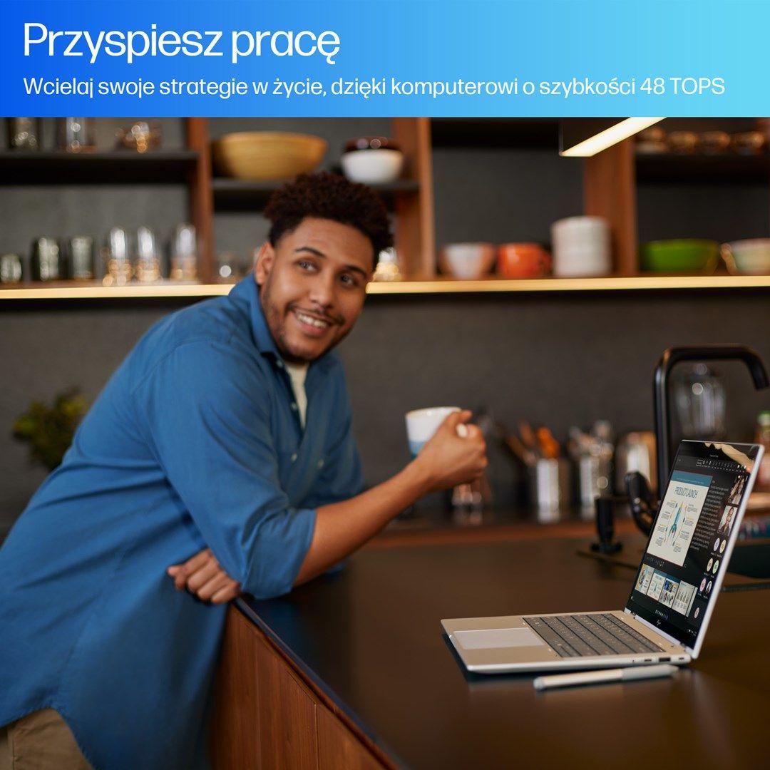 HP Elitebook X G1i Flip Ultra 5 228V 14.0"WUXGA Touch IPS AG 400 nits 32GB LPDDR5x SSD512 Intel Arc Cam 5 Mpx AI 68Wh W11Pro Glacier Silver 3Y OnSite — zdjęcie 13