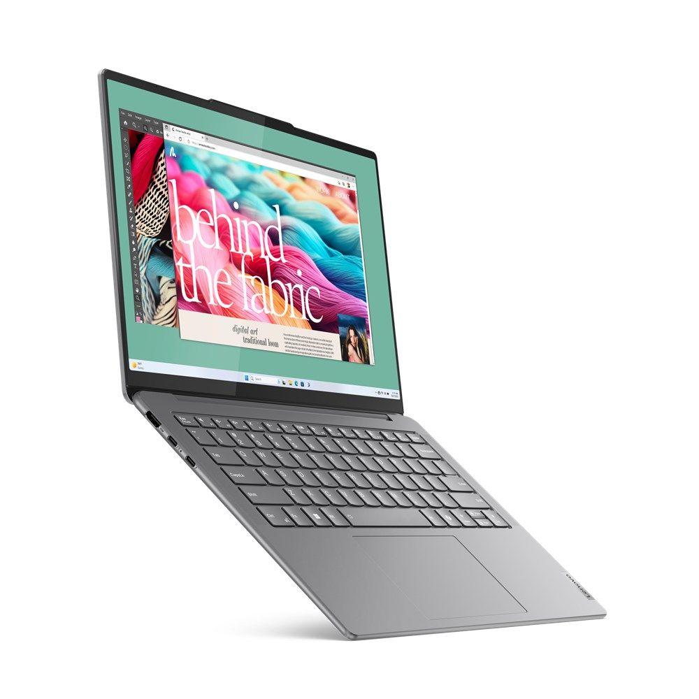 Lenovo 7-14IMH9 Ultra 7 155H 14.0"WUXGA Touch OLED 32GB SSD1TB BT BLKB Win11 Luna Grey (REPACK) 2Y — zdjęcie 5
