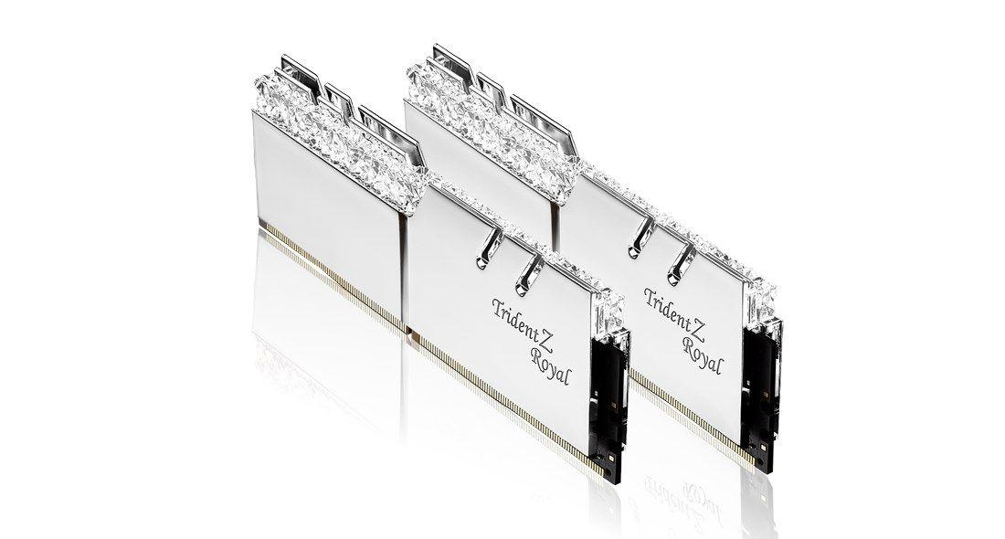 G.SKILL TRIDENTZ ROYAL RGB DDR4 2X16GB 3600MHZ CL16 XMP2 SILVER F4-3600C16D-32GTRSC — zdjęcie 3