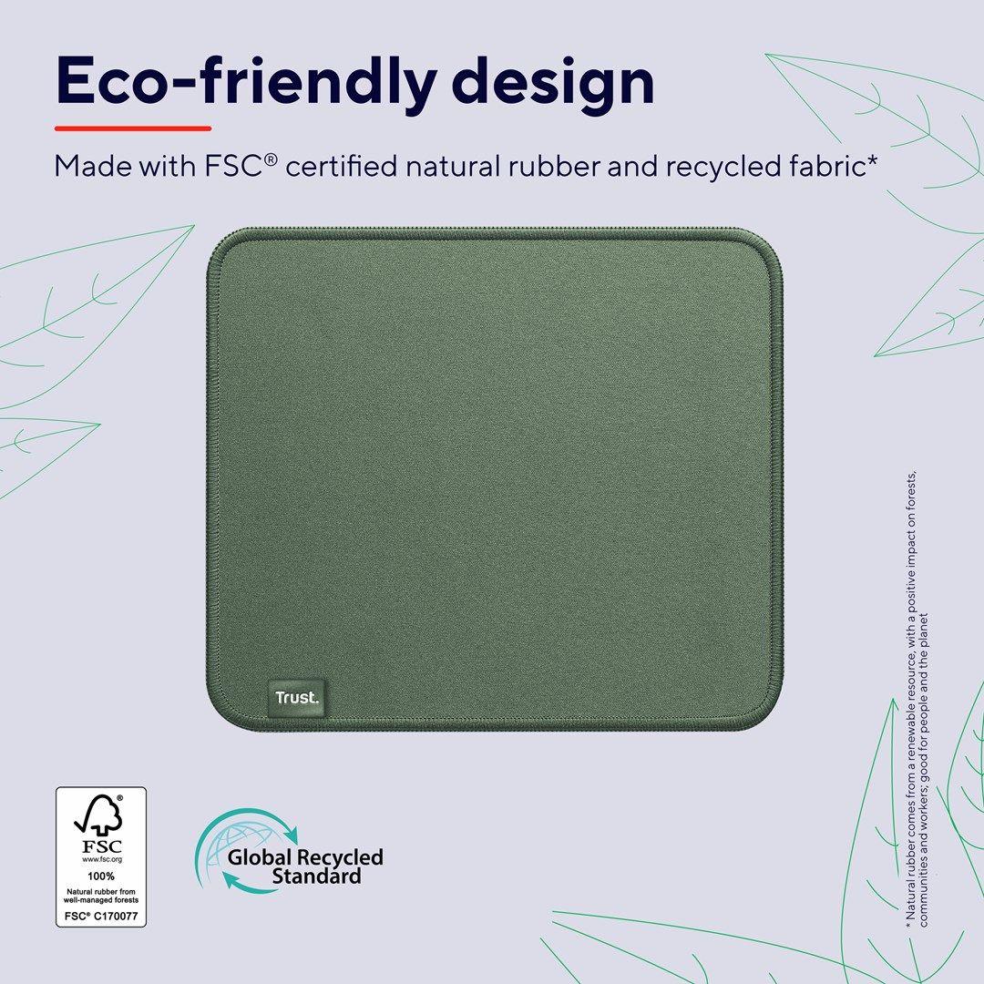 Podkładka pod mysz TRUST Boye ECO Zielona — zdjęcie 9