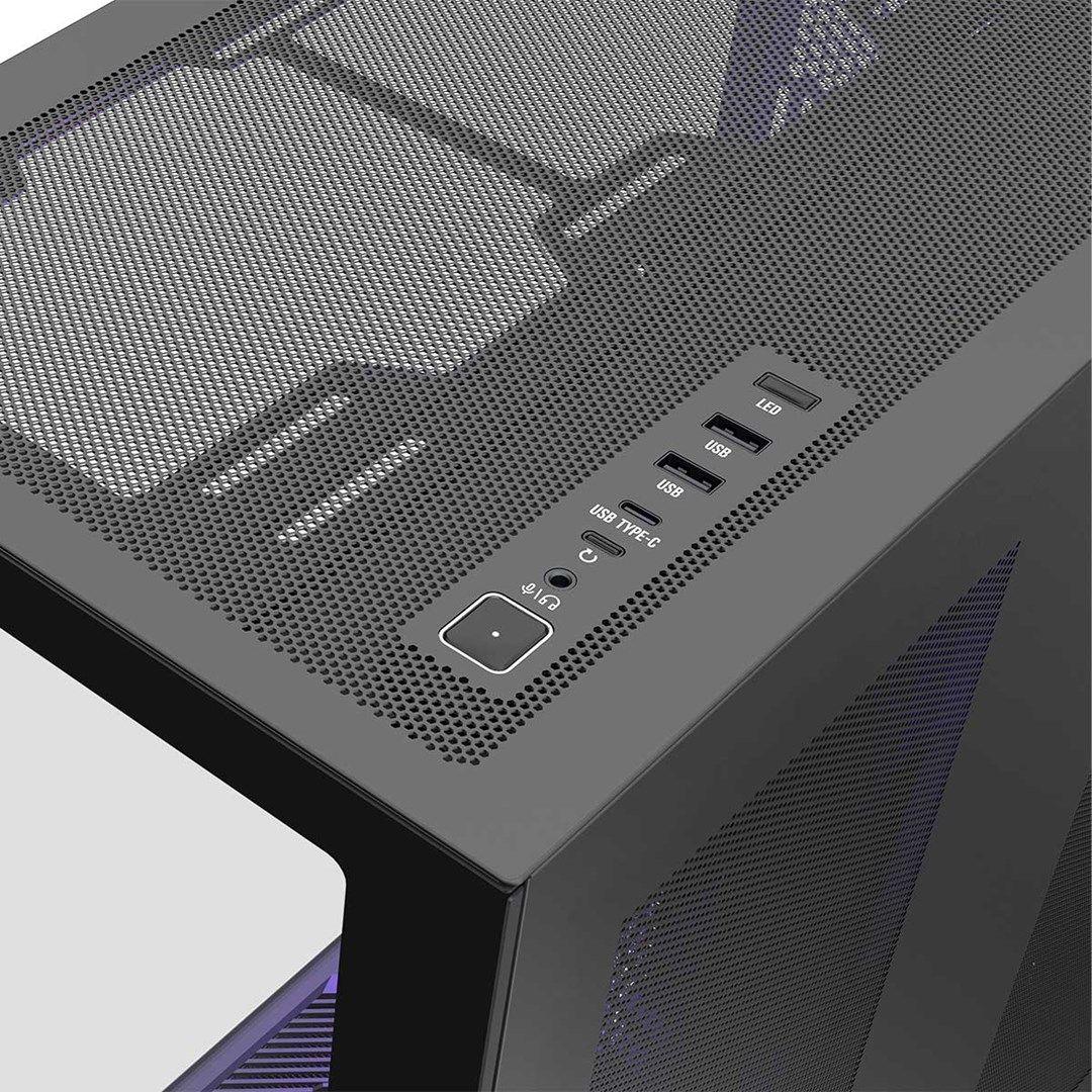 MODECOM OBUDOWA VOLCANO SPACE XL FULL TOWER NF CZARNA — zdjęcie 5
