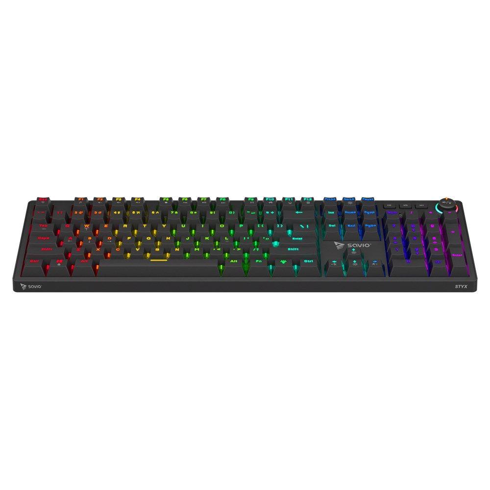 SAVIO KLAWIATURA MECHANICZNA STYX OUTEMU RED HOT SWAP RGB — zdjęcie 2