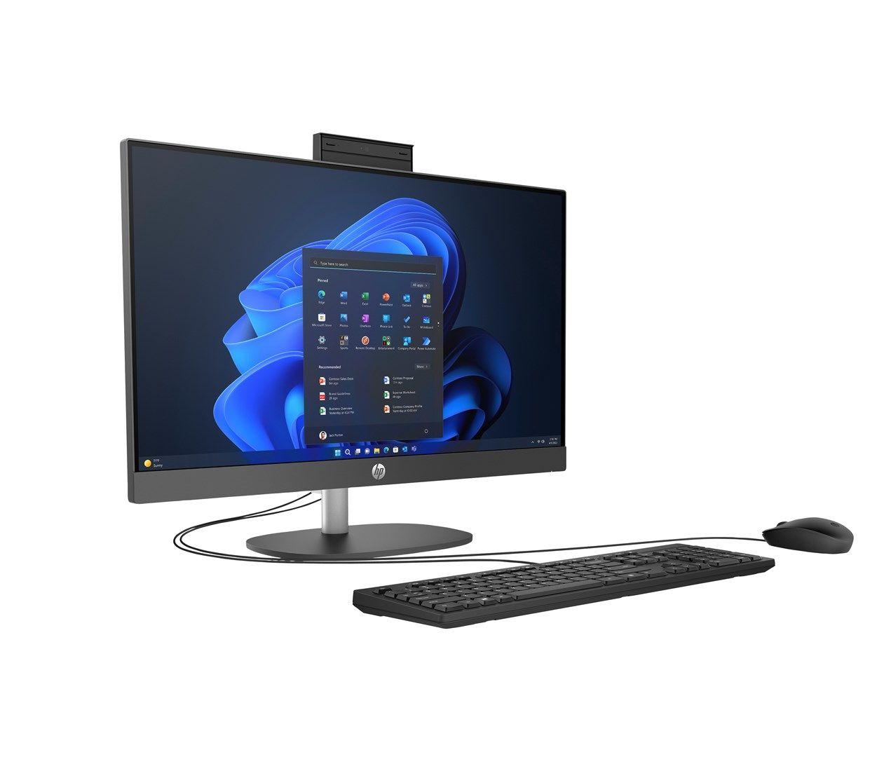 HP ProOne 240 G10 AIO 23.8"FHD IPS 250nits AG Ultra 7 155U 16GB DDR5 5600 SSD512 Intel UHD Cam IR 5 Mpx W11Pro 3Y OnSite — zdjęcie 2